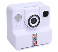 Lazmin112 Instant Print Camera, 2.4in Hd Screen, 24Mp, 1080P Video Recording, Selfie, The 180° Flip Camera, Built Fun Frames And Filters, 1200mah Battery, 1G, For Students, Creators (White)