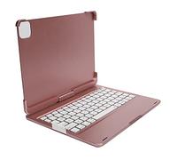 Lazmin112 Keyboard with Case, 7 Color Backlit Wireless Tablet Keyboard, Horizontal 360 Degree Rotation, for IOS Tablet 2019 10.2inch (Rose gold backlit model)