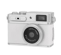 Lazmin112 Keychain Digital Camera, 1080P FHD Tiny Pocket Video Recorder, Portable Camcorder with 0.96in Screen, Vintage Small Camera for Daily Vlog (White)