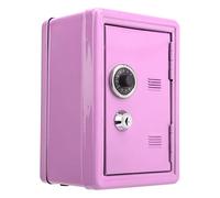 Lazmin112 Kid's Piggy Bank, Children Mini Key Money Storage Case Simulation Password Safe Box Safe Creative Piggy Bank Kids Money Banks Box Gift for Children(Pink)