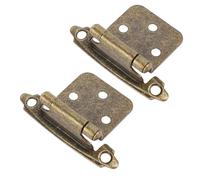 Lazmin112 Kitchen Cabinet Hinges, Wide Application 1/2in Overlay Steel Easy to Install Erosion Self Closing Rv Cabinet Hinge for Rv Boat Bathroom Kitchen (Bronze)