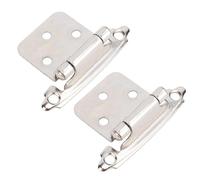Lazmin112 Kitchen Cabinet Hinges, Wide Application 1/2in Overlay Steel Easy to Install Erosion Self Closing Rv Cabinet Hinge for Rv Boat Bathroom Kitchen (Champagne)