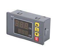 Lazmin112 Large Screen Timer Relay Module with Reverse Connection Protection, Sleep Mode for Convenient Monitoring - Wide Measuring Range, ABS Material (#1)
