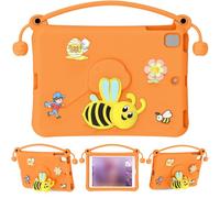 Lazmin112 Lazmin112 EVA Protective Case, Shock Proof 10.2 Air 3 Pro 10.5 Cover with Built in Stand, for Learning Watching Videos (Orange) (Orange)