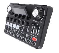 Lazmin112 Live Sound Card with Adjustable LED Screen, Professional Mixer with Voice Changer and Noise Reduction, Bluetooth Soundboard for Live Streaming Podcasting Gaming