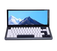 Lazmin112 Mechanical Keyboard with 12.3 Inch Touchscreen, 68 Keys RGB Backlit Gaming Keyboard with Full Key Hot Swappable Switches, for OS X (GB Plug)
