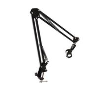 Lazmin112 Microphone Boom Arm, Adjustable Aluminum Alloy Desk Mount Mic Stand with 360° Ball Head and Cable Management, for Podcast Streaming Gaming Studio