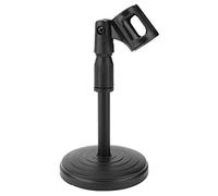 Lazmin112 Microphone Stand, Short Mic Stand Microphone Angle and Bracket Height Are Adjustable with Disc Base for Excellent Stability