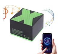 Lazmin112 Mini Bluetooth Speaker, Portable Tiny Speaker, Wireless Stereo Pairing, IP54 Water proof, Small Speaker for Shower, Room, Bike, Car, Gift for Boys Girls Teens (Black)