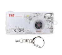 Lazmin112 Mini Keychain Camera, 2K 1440P Small CCD Camera with 1.47 Inch Screen, Built in Flash, Support Up to 128GB, for Travel, Party, Campus, Vlog (Transparent)