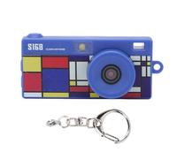 Lazmin112 Mini Keychain Camera, 2K 1440P Small CCD Camera with 1.47 Inch Screen, Built in Flash, Support Up to 128GB, for Travel, Party, Campus, Vlog (Blue)