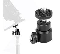 Lazmin112 Mount Stand for DSLR Camera Camcorder,360°Rotation Mini Ball Head,1/4" Screw Spherical Metal Pan/Tilt,Selfie Stick (Black)
