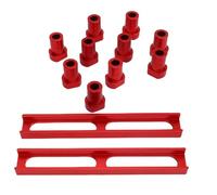 Lazmin112 Non Slip Bench Dog Clamps Durable Aluminum Alloy Workbench Stops 20mm Dia with Base Red 10Pcs for Safe Working Environment