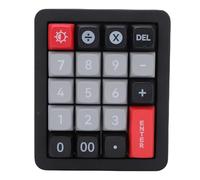 Lazmin112 Number Pad, Hot Swappable, 12 Rgb Led Backlight, Wired Mechanical Numeric Keypad, 19 Programmable Keys, Anti Ghosting and No Conflict, Linear Red Switches, for Computer (Black)