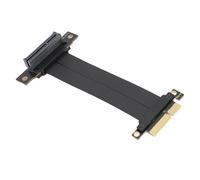 Lazmin112 PCIE 4.0 Extension Wire, PCIE 4.0 Extension Cable 180° Male 90° Female for Sound Cards (20cm)