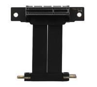 Lazmin112 PCIE 4.0 Riser Cable, 64 Pin GPU Graphics Card Extension Cable 8GB/s Data Transfer, 4X 90° Connector, Backward Compatible with PCIE 3.0 2.0 1.0, for M.2 WiFi USB Sound (5cm)