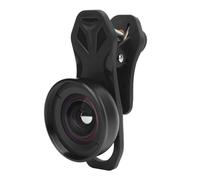 Lazmin112 Phone Camera Lens, 110 Degree 0.6X Wide Angle Lens, Clip On Design, for Most Smartphone Photography, Easy to Use, Black
