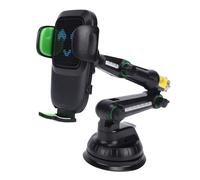 Lazmin112 Phone Mount for Truck, Widened Suction Cup, 12.9Inch Long Arm, 360° Rotate, Shock Proof, Non Slip Rubber, Phone Holder for Windshields and Dashboards, for Cellphone,Tablet (Green)