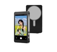 Lazmin112 Phone Selfie Monito Screen, 180° Rotation, Widescreen Mode, 3 Brightness Levels, with Remote Control, Magnetic Wireless Back Camera Screen, 0 Lag Real Time Previews