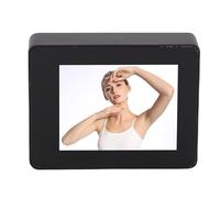 Lazmin112 Phone Selfie Monito Screen, 2inch, 2.4G/5G Dual Band, 0 Lag, Stable Connection, Type C Charging, Remote Control, Wireless Magnetic Monito Screen, for Videos, Live Streams (Black)