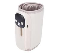 Lazmin112 Portable Bottle Warmer, Fast Heating, 11 Precise Temperature Control, LED Display, Night Light, Memory, 8000mAh Battery Powered, Universal for Bottles Up to 3.1in (Beige)