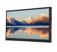 Lazmin112 Portable Monitor Touchscreen, 10.1 Inch Capacitive 5 Point Touch Display, for RasPi 4/3, 1024x600, 170° Viewing Angle, 300 cd/m², Contrast Ratio 800:1, for PC, Laptop, TV