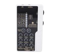 Lazmin112 Portable Voice Changer, Bluetooth Sound Card with 8 Sound Effects 10 Level Adjustment Voice Changer Mixer, for Live Streaming Singing Gaming PC Phone