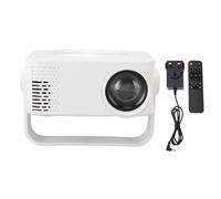 Lazmin112 Portable WiFi Projector, Full HD 1080P 360° Rotatable Lens with Auto Correction Compatible with Smartphone Laptop TV Stick, for Home Theater Outdoor Movie Gaming (GB Plug)