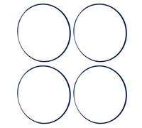Lazmin112 Rad Marginal Protective Rings, 4pcs Scratch Proof Rad Rim Guard Ring Anti -collision Decorative Universal for 16 Inch Wheel Bike Hub (Blue)