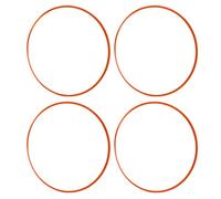 Lazmin112 Rad Marginal Protective Rings, 4pcs Scratch Proof Rad Rim Guard Ring Anti -collision Decorative Universal for 16 Inch Wheel Bike Hub (Orange)