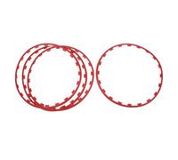 Lazmin112 Rad Marginal Protective Strip Ring, Simple Installation 4PCs Wheel Rand Protection Ring for Model Y. (Red)