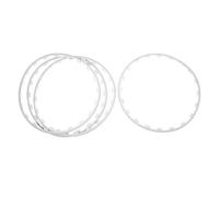 Lazmin112 Rad Marginal Protective Strip Ring, Simple Installation 4PCs Wheel Rand Protection Ring for Model Y. (White)