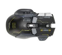 Lazmin112 RGB Gaming Mouse, 2.4G Wired 3 Mode Mouse, 4000 DPI Optical Wireless Gamer, 10 Programmable Buttons 11 Backlit Modes, for IOS (Black)