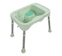 Lazmin112 Shampoo Basin, Hair Washing Station Adjustable Height with Hose for Older People (Green)