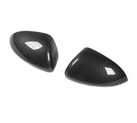 Lazmin112 Side Mirror Cover Cap Housing, Simple Door Level Covers on The Left Right for Corsa D e (Carbon Fiber Pattern)