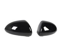 Lazmin112 Side Mirror Cover Cap Housing, Simple Door Level Covers on The Left Right for Corsa D e (Glossy Black)