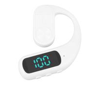Lazmin112 Single Open Ear Headphone, Earbud with Earhook, Lightweight Noise Cancellation Mic, 180° Rotation, Low Latency Wireless Headset, 30 Hours Playtime, for Sports, Work (White)