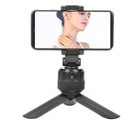 Lazmin112 Smart Tracking Phone Holder, Auto Tracking Phone Tripod Head 360° Rotation Automatic Face Recognition Selfie Stick Tripod for Vlog Live Broadcasting