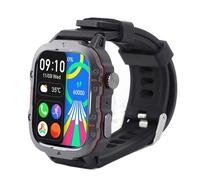 Lazmin112 Smart Watch, BT Sport .96 -Volle -Touch screen 22 mm Armband High Fidelity Loudspeaker for Sports (Black)