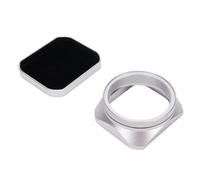 Lazmin112 Square Metal Lens Hood, Lens Shade with Cap for X100VI X100V X100F X100T X100S X100 X70 Cameras, Premium Aluminum Alloy, Sliver (Silver)