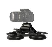 Lazmin112 Triple Suction Cup Car Mount Kit, Strong Suction, with 1/4 Inch Screw for DSLR Cameras, Action Cameras, Action 5 Pro, 4, 3, X5, X4, X3, 20KG Load Capacity