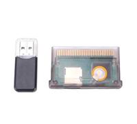 Lazmin112 Universal Flash Game, Compatible with SP Consoles, Supports 2GB Memory Cards, with FAT Format, for Retro Gaming Systems (Purple Transparent)