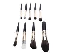 Lazmin112 -up Brush -Set, Simple Powder Buyer Soft Delicate Fiber Bristles Small up Brushes Thick Supporting for the Trip (Black)