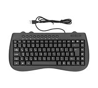 Lazmin112 USB Keyboard, Ergonomic Adjustable Bracket and Tripod with Comfortable Touch for Office Home Use, 87 Keys Plug and Play for Laptop Desktop PC (Arabic)