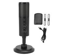 Lazmin112 USB Microphone RGB Gaming Microphone Live Streaming Mic with Cardioid Pattern 11 Lighting Modes Quick Mute LED Indicator for PC Podcast Recording