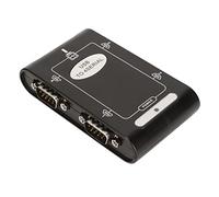 Lazmin112 USB to Serial Adapter, 4 RS232 Port COM Reserve Serial Port Cards Compact USB powered USB to RS232 Adapter for Windows 10 8 7 for OS X