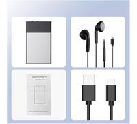 Lazmin112 Voice Recorder, Portable Magnetic Voice Recorder, APP Control, Transcribe Summarize Mind Map 108 Languages, with AI Noise Reduction, for Lectures Meetings Interviews Calls (8G)