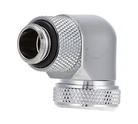 Lazmin112 Water Cooling Fitting,360 Degree Rotating Computer Water-Cooled Anti-Dropping Hard Tube Connector Water Cooling Systems,Computer Accessories (Silver Color)