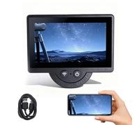 Lazmin112 WiFi Telescope Camera Eyepiece, 1080P Electronic Eyepiece with 4.3 Inch Screen, 2X Digital Zoom, Phone APP, PC View, Type C, for 26mm to 47mm Telescopes