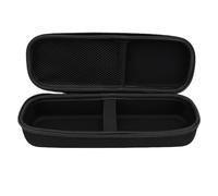 Lazmin112 Wireless Microphone Case, Shockproof Water Proof Anti Dust Hard Shell Storage Bag with Dual Direction Zipper for 1 Microphone Up to 23cm Receivers Adapters Cables Batteries